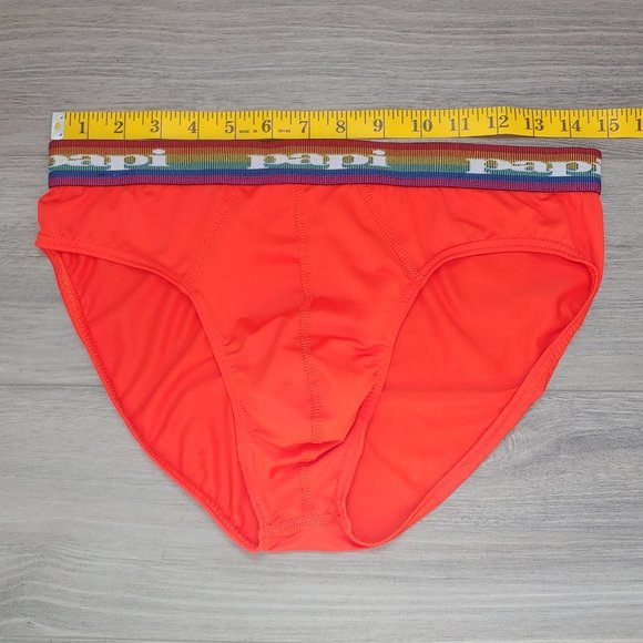 Excellent Used Condition Limited Edition Men's PAPI Orange Pride Brief Medium - Picture 7 of 10